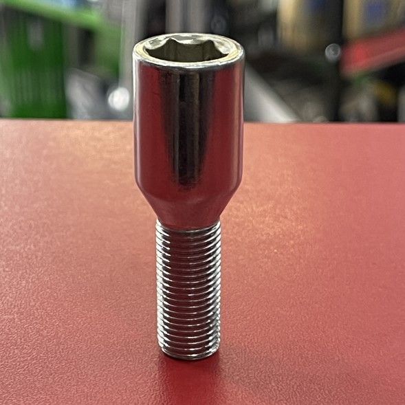 Болт М12x1.25x28мм Конус Хром Внутрішній Шестигранник (ВАЗ. ГАЗ. Fiat. Citroen. Lancia)