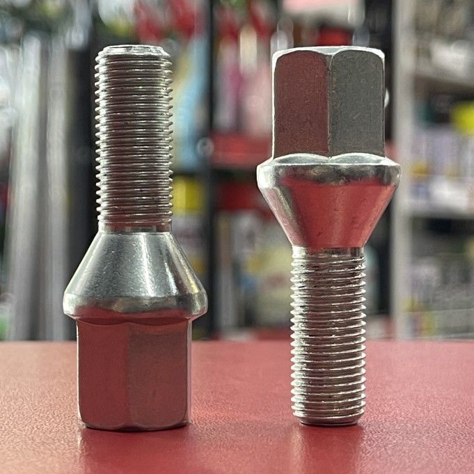 Болт М12x1.25x28мм Ключ 17 Конус Цинк 072110 [C17B28] (Zn)